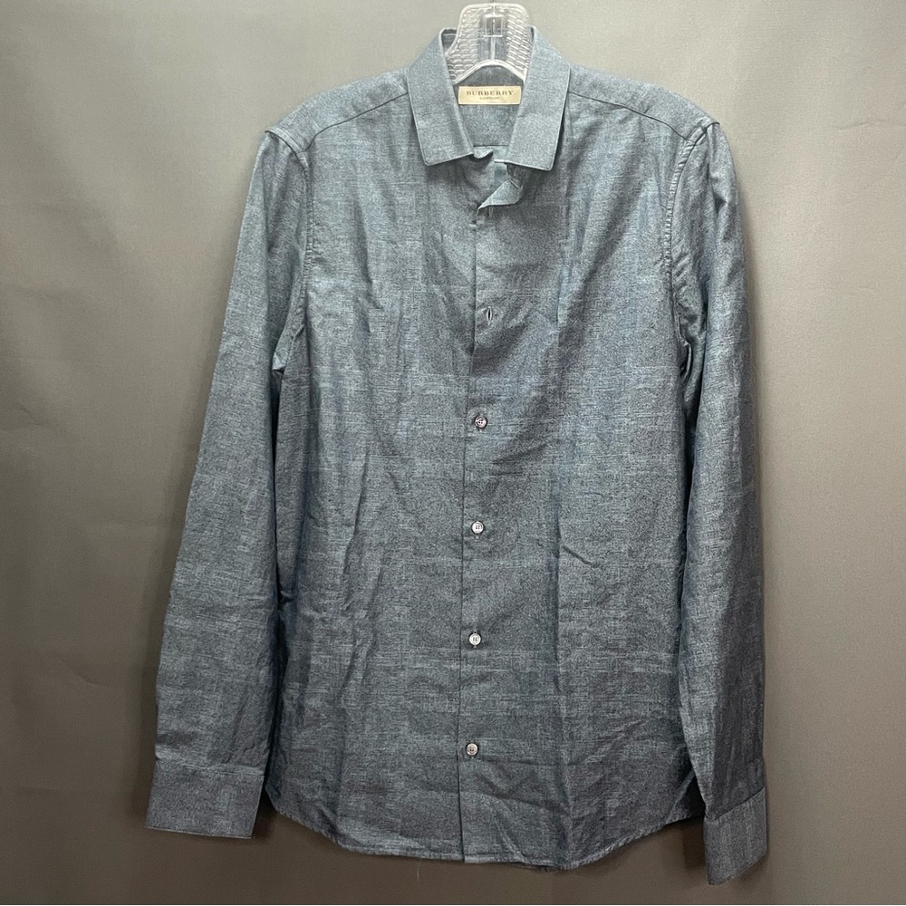 BURBERRY LONDON button down collared shirt XS blue/grey